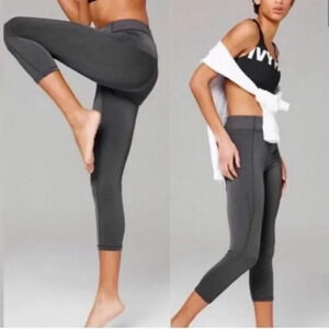 Ivy Park Dark Grey Sculpt Cropped Leggings  Sz S